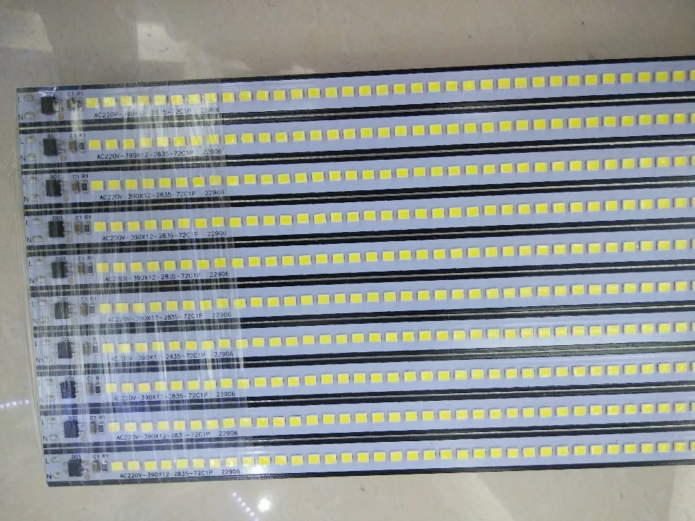 10 шт./лот 220Vac 2835SMD 30/40/50 см 7 Вт Теплый Холодный белый затемнения яркий светодиодный бар светильник витрина жесткий полосу шкаф СВЕТОДИОДНЫЙ жесткий светильник