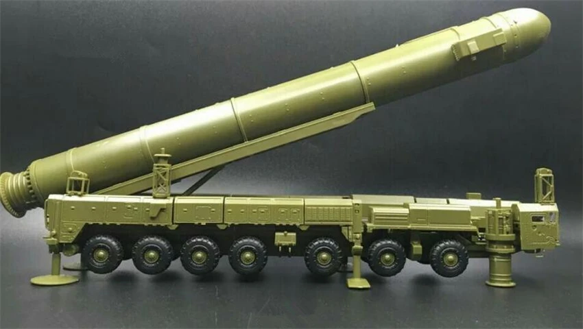 Россия белый Тополь Intercontinental RT 2PM ракеты Старт транспортного средства 1:72 4D