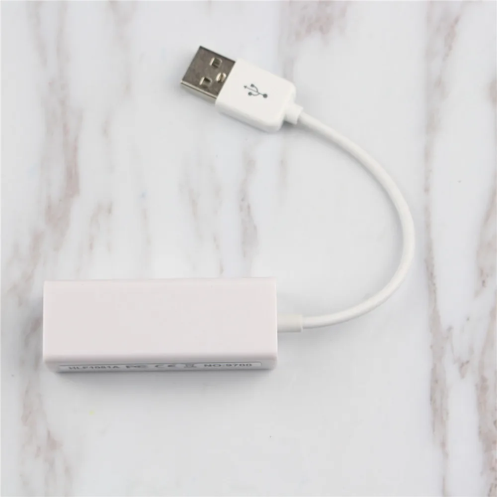 Сетевой адаптер USB 2 0 к RJ45 LAN для Apple Book Air ноутбука ПК новый 1 x USB-адаптер + Драйвер mini