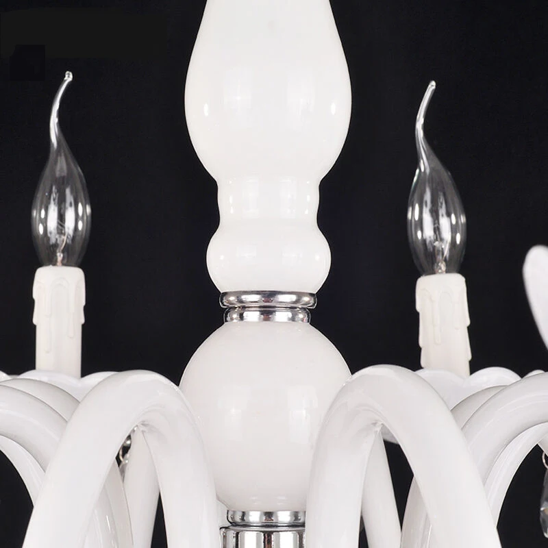 

American crystal chandelier led living room bedroom Ceiling chandelier simple hotel creative personality retro pendant lamp E14