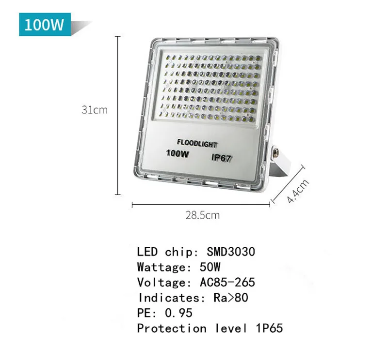

Led Spotlights Outdoor Light 150W 200W Waterproof IP65 Advertising Light Search Floodlight Patio Factory Room Street Light lamp