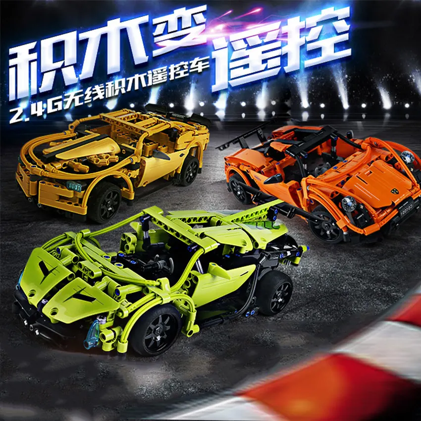 Горячая Распродажа RC строительные блоки модель автомобиля наборы