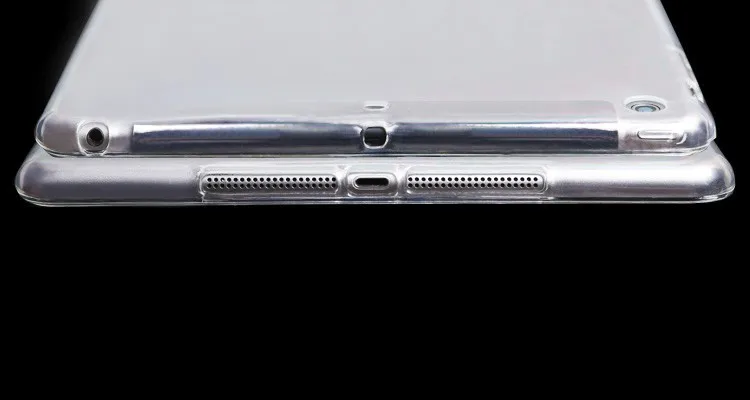 Чехол для iPad Air1, Air2, TPU мягкий чехол кристально прозрачный ультра тонкий чехол для планшета чехол