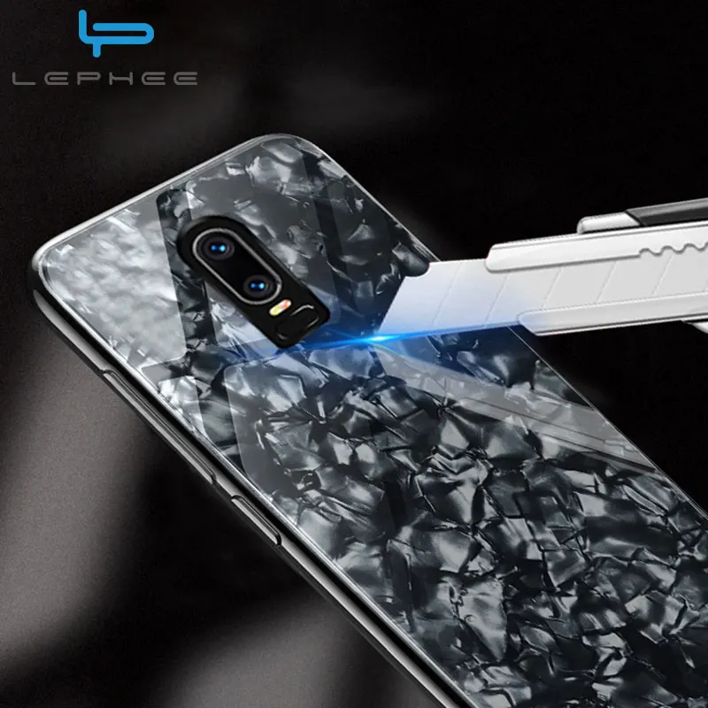 Чехол для Oneplus 6 T, чехол для Oneplus 7, чехол One Plus 7 PrO 6 T, чехол с раковиной, твердость 9 H, ударопрочный, мраморный, закаленное стекло