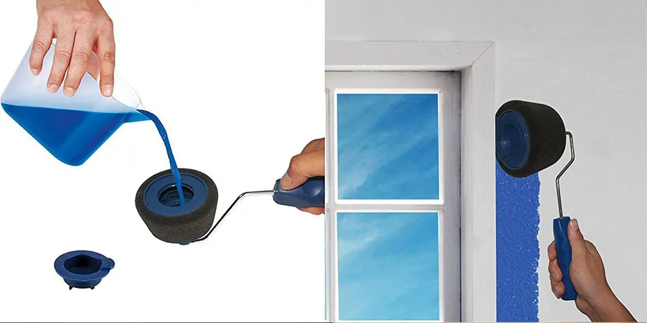DIY ролик для краски для окрашивания стен домашний садовый инструмент Флокированный Edger роликовый набор кистей для украшения стен офисной комнаты