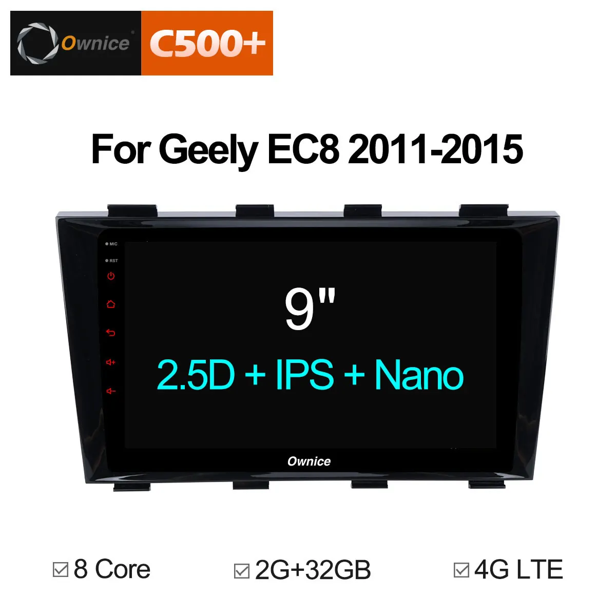 Ownice C500 + G10 Android 8 1 2 ГБ Оперативная память 32 Встроенная core dvd плеер gps карта радио для