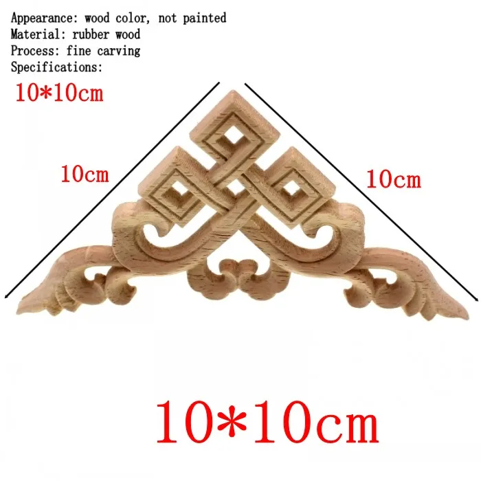 

RUNBAZEF деревянная резная угловая аппликация