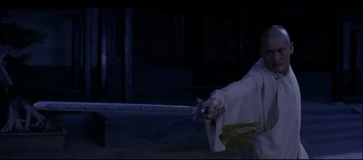 S4401 CHOW YUN FAT CROUCHING тигр скрытый дракон зеленая фигура деревянный меч с полной