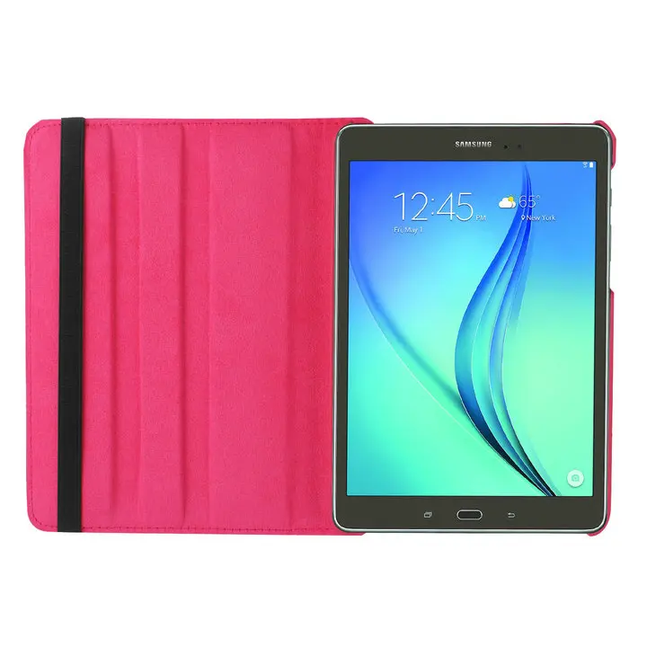 360 градусов вращающийся личи искусственная кожа флип чехол для Samsung GALAXY tab A T580 T585