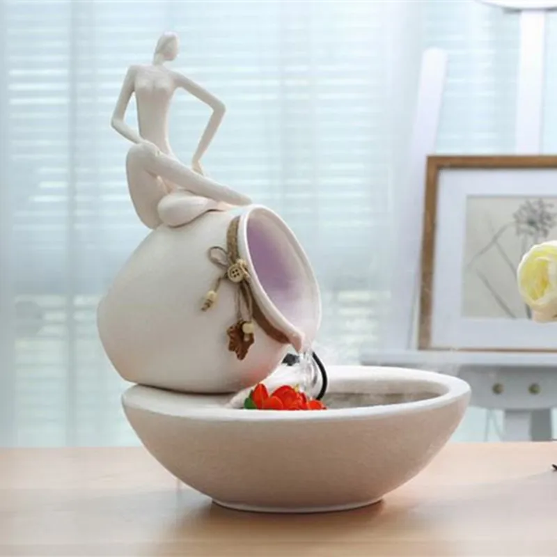 Фонтан офис домашний декор свадебное украшение подарок керамическое для