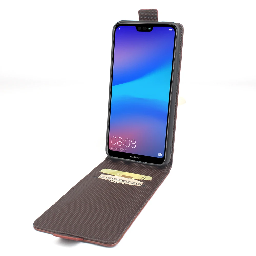HongBaiwei для huawei P20 Lite флип чехол тисненая кожа чехол для huawei P20 Lite Вертикальная задняя крышка для huawei Nova 3e