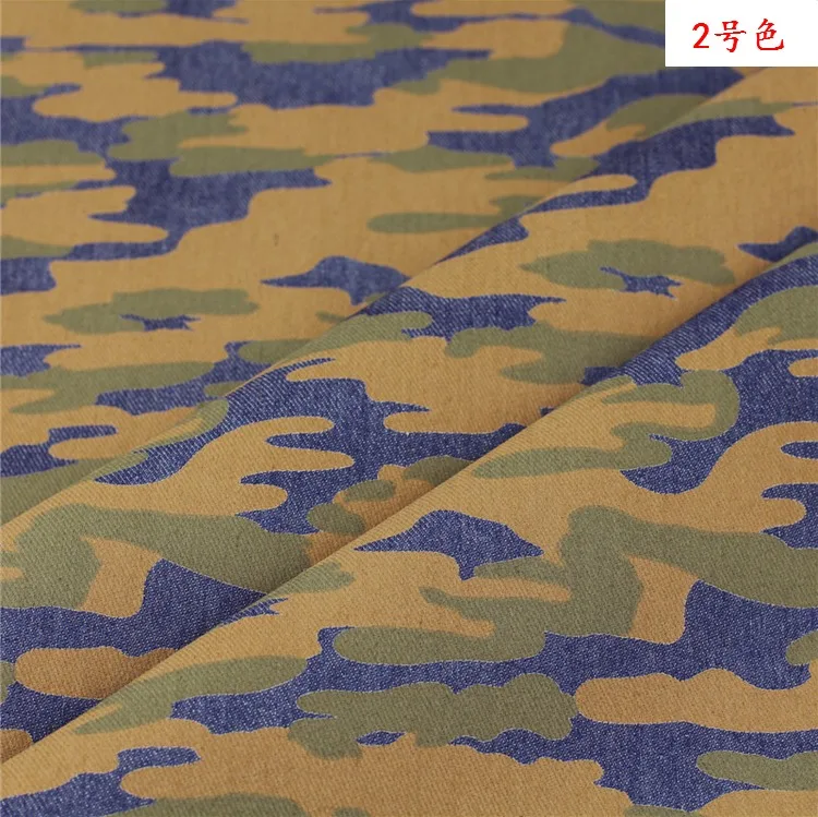 4 цвета камуфляжная джинсовая ткань с принтом эластичная хлопковая H1J04F|denim fabric|jeans