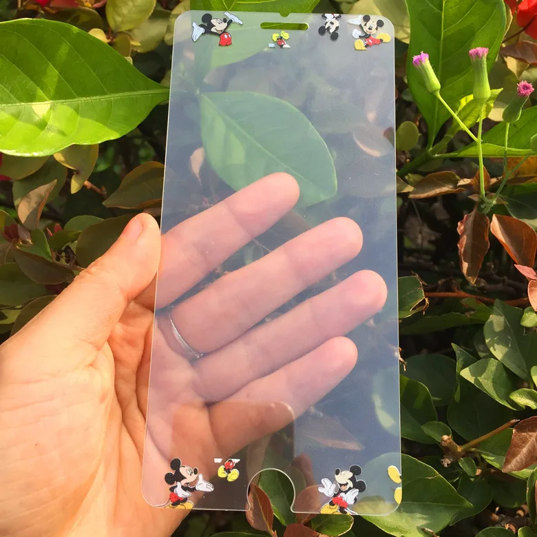 Забавный мультфильм Микки Минни 4,7 дюймов для iPhone6 6s для iPhone7 и 8 передний экран Закаленное стекло протектор 9H пленка защита - Цвет: A For iP 6 7 8 4.7