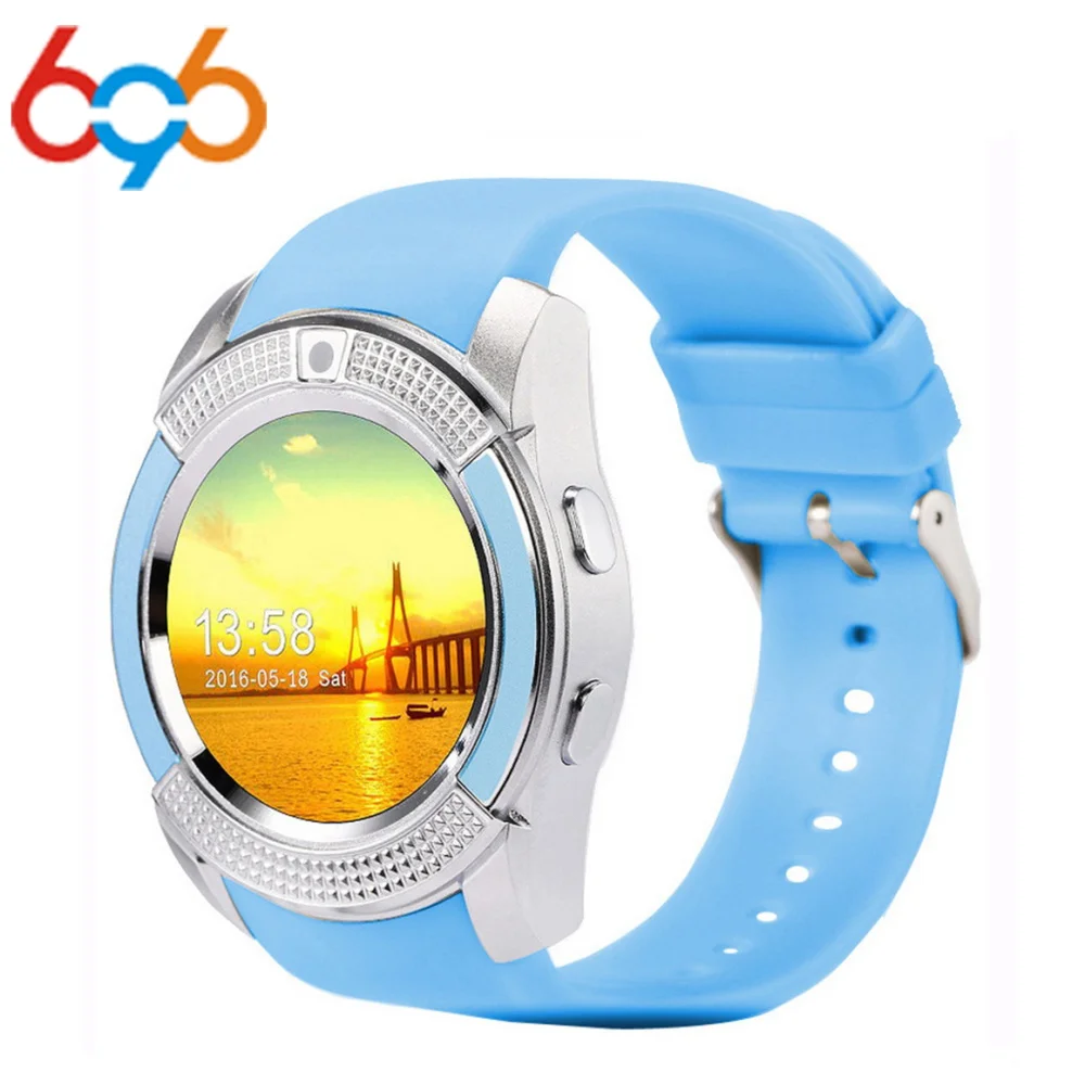 696 V8 умные часы Bluetooth Life водонепроницаемые с сенсорным экраном наручные