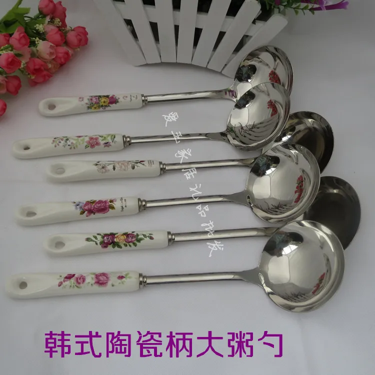 christmas A large  handle kitchen pot cooking authentic ceramic  cooking porridge into creative stainless stee