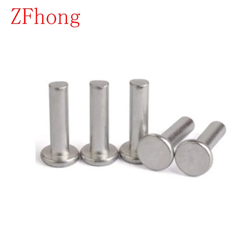 

200PCS M4*6/8/10/12/16 diameter 4mm aluminum flat head solid rivet
