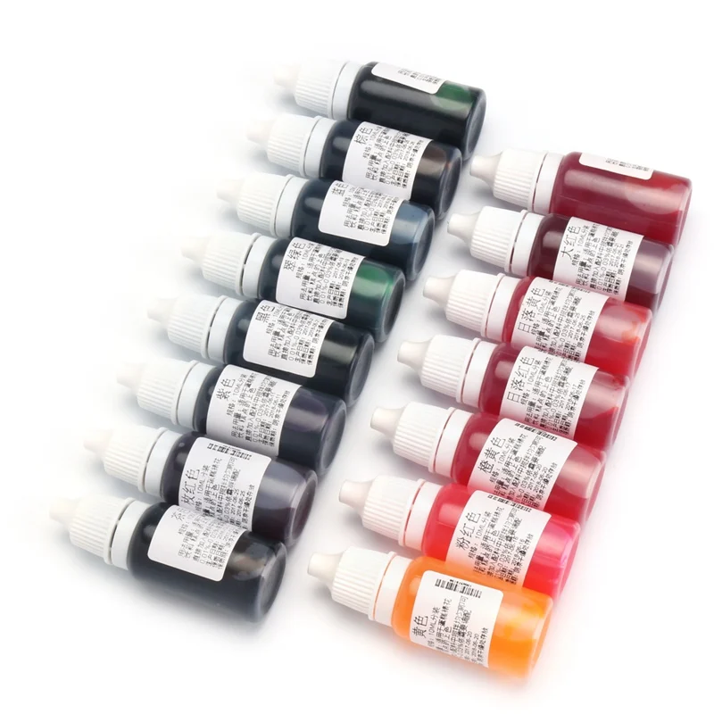 Пигмент 15 шт./компл. 10 мл цветов для эпоксидной смолы блестящий пигмент