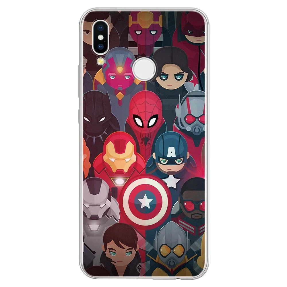 0f14toux С принтами "Marvel", "Мстители", "Человек-паук" Чехол для huawei Honor Play 8X10 9 Lite 8A 5C 5X6 6A 6C 6X7 7i 7X 7A Pro 7C 8 8C V9 V10 вид 20 чехол - Цвет: 0f14toux