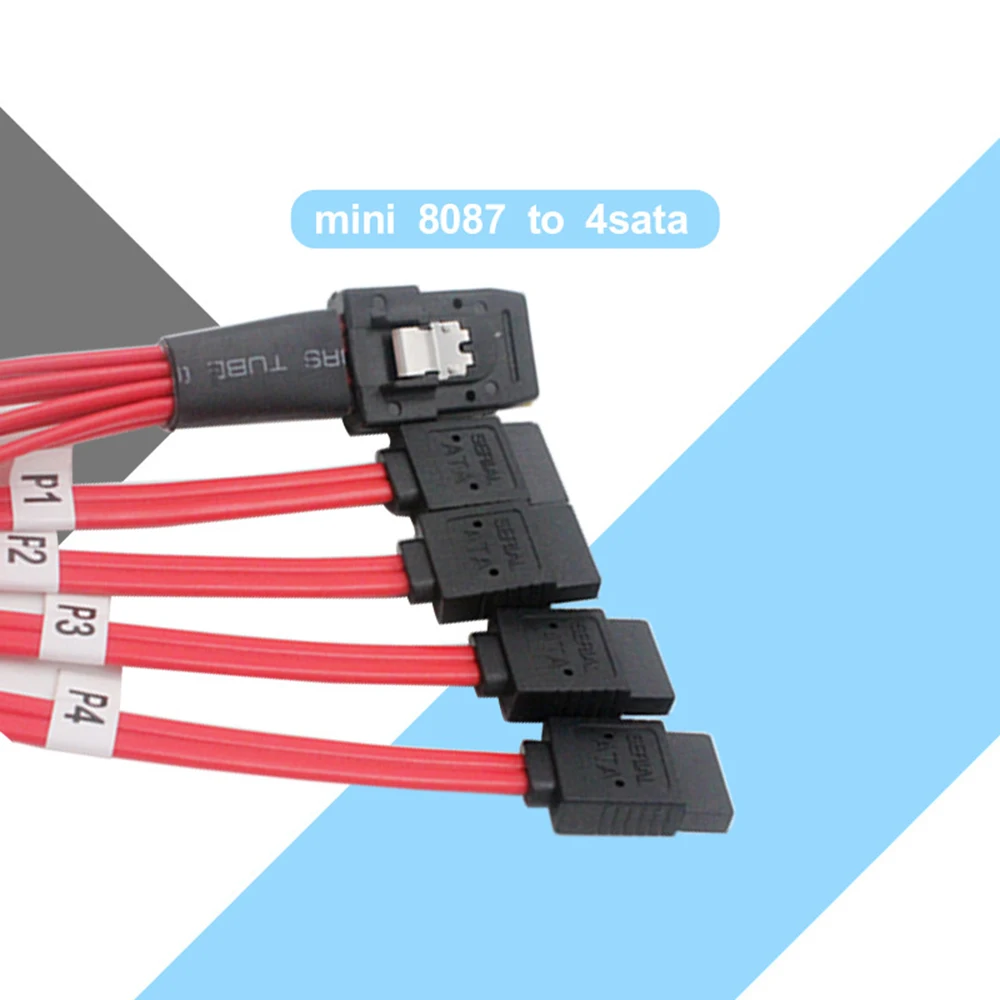 Новый 1 м мини SAS SFF 8087 36 PIN до 4 SATA 7 P HD перфоратор пробольный цифровой кабель| |