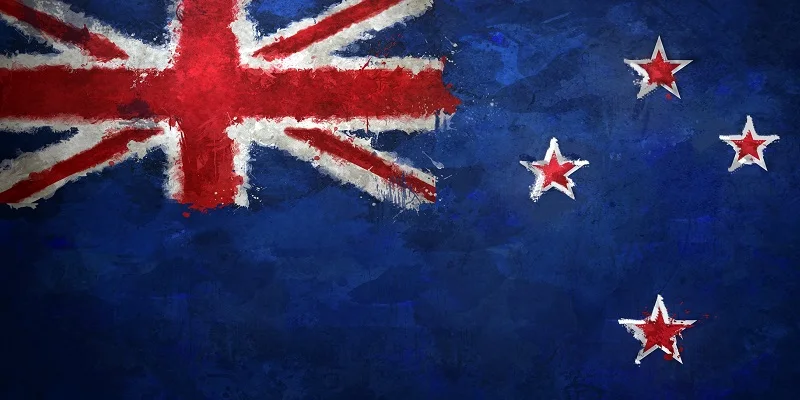 Банное полотенце с новозеландским флагом и художественным принтом мягкое