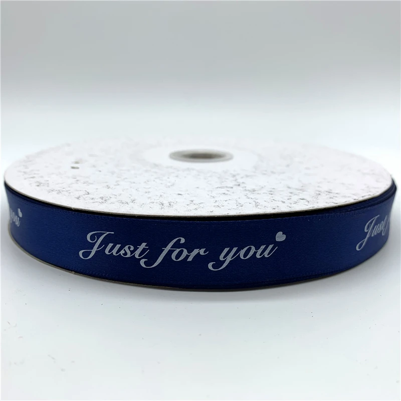 5 ярдов/партия 20 мм полиэфирная лента с принтом "Just For You" ручной работы Романтический Подарочный упаковочный ремень для свадебных украшений