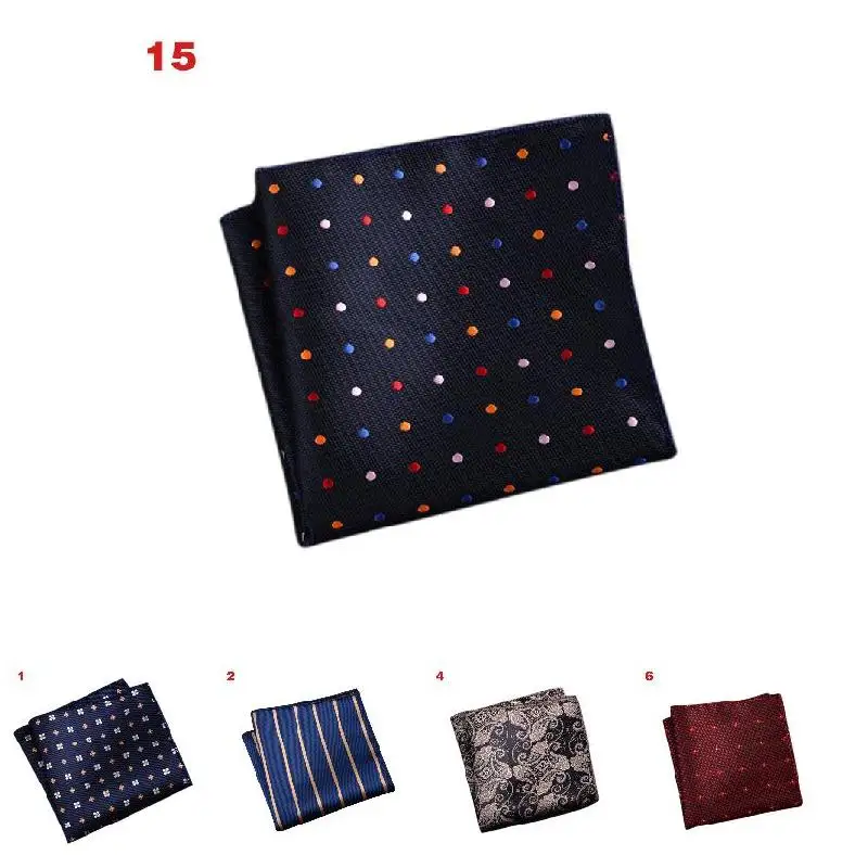 Мужской платок в полоску с цветочным принтом Hankies из полиэстера деловой