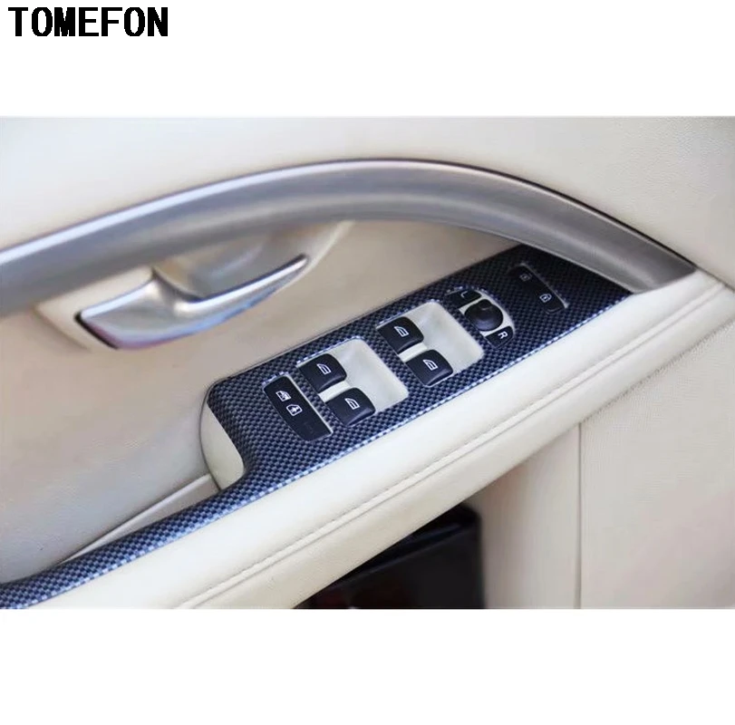 TOMEFON для Volvo S80 2009 до 2011 ABS специальная краска из углеродного волокна интерьерная