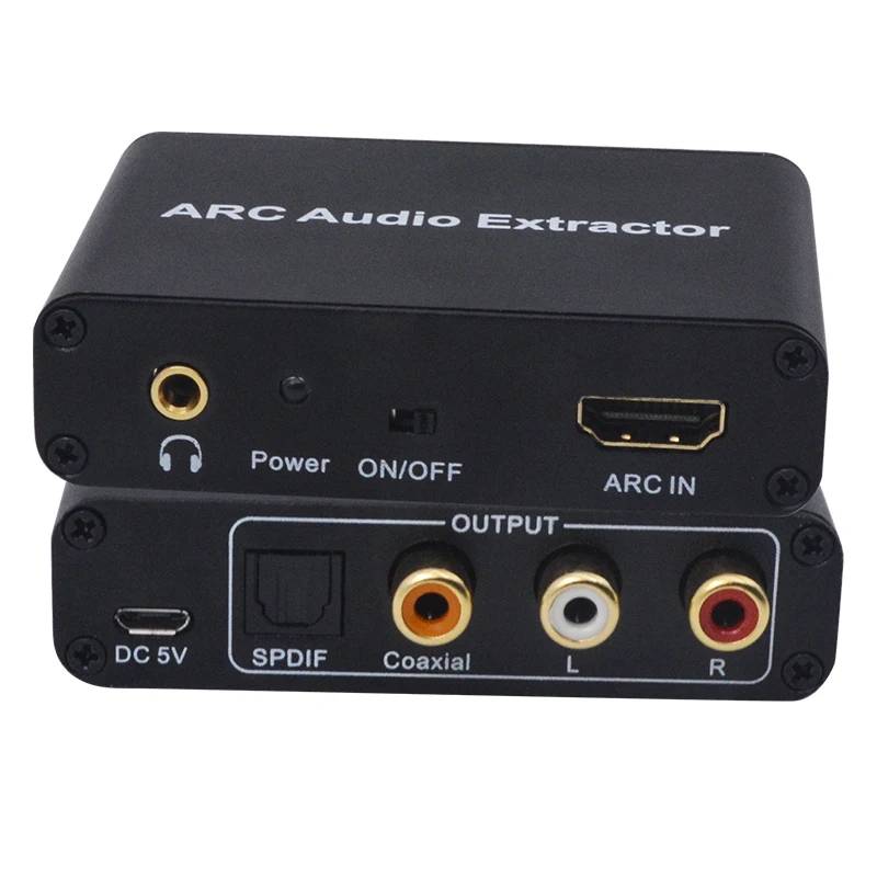 Аудиоадаптер AIXXCO ARC HDMI аудио экстрактор цифро аналоговый аудиоконвертер DAC SPDIF