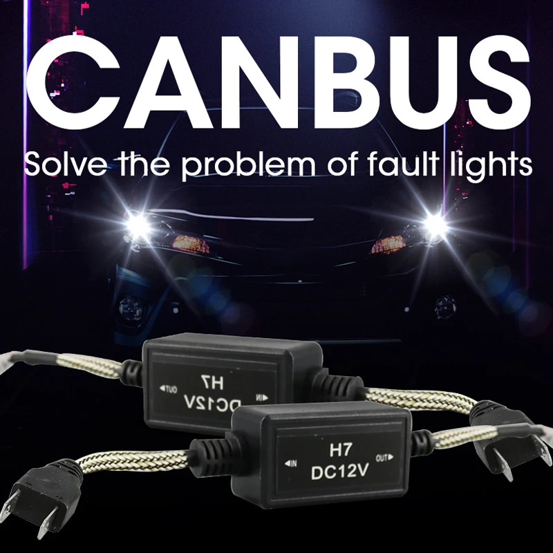 2 шт. Автомобильные фары H7 Canbus H4/H8/H11/H13/HB3(9005)/HB4(9006) 9007 H1 H3 H10 H9 H11 светодиодный декодер