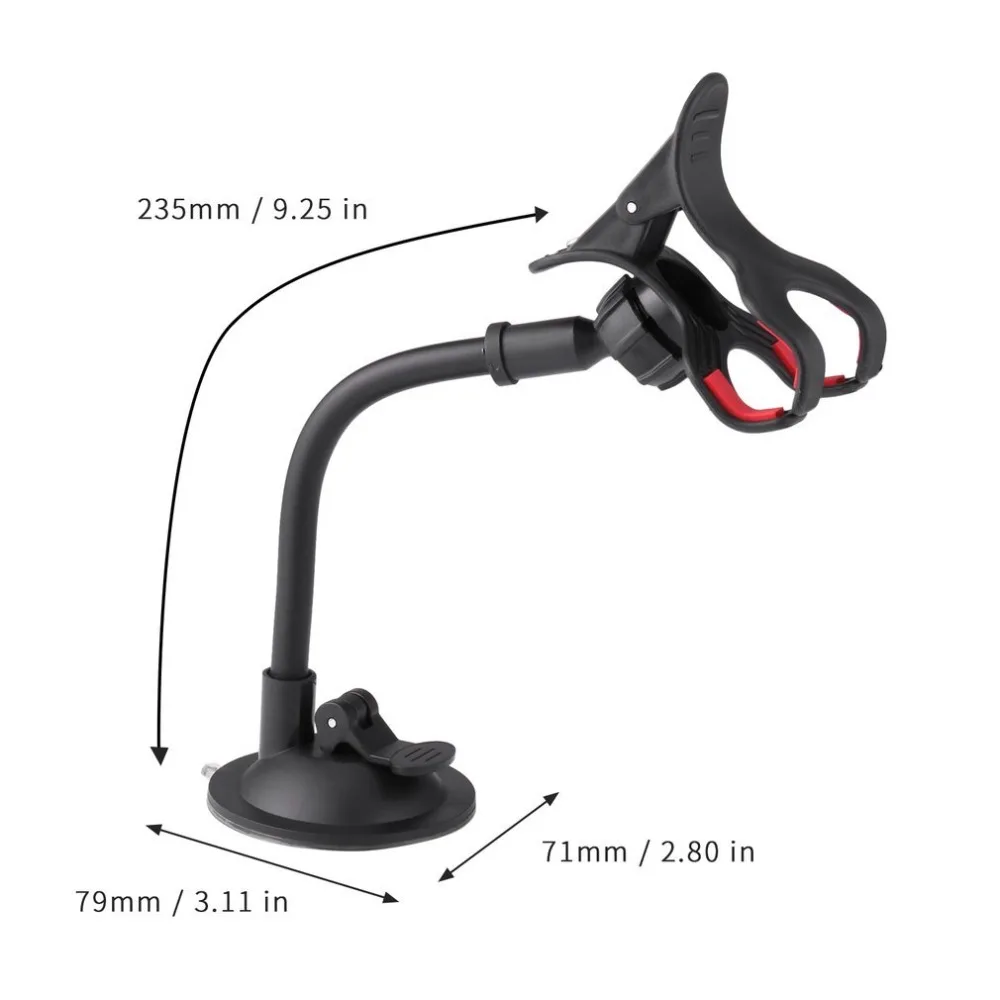 360 Degree Rotation Lazy Non-slip Windshield Car Mount Holder Bracket Stand GPS Mobile Phone Navigation Hot Sale