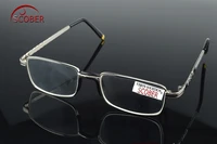 scober two pairs full rim natural crystal lenses alloy comfortable nose pad reading glasses 1 1 5 2 2 5 3 3 5 4