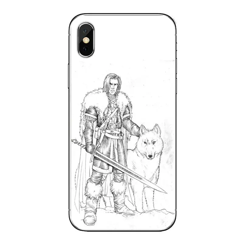 Soft Transparent Case Covers Jon Snow Game of Thrones GOT Art For Samsung Galaxy A5 A6 A7 A8 A9 J4 J5 J7 J8 2017 2018 Plus Prime |