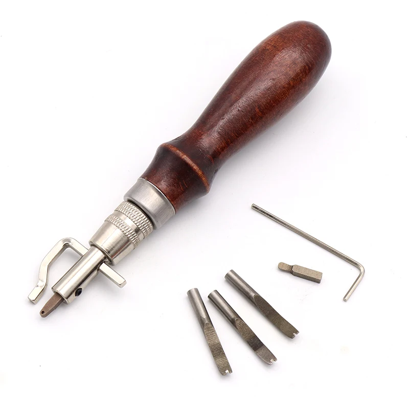 Практичный 5 в 1 DIY Кожа Craft для профессионального шитья резиновая складок кожи