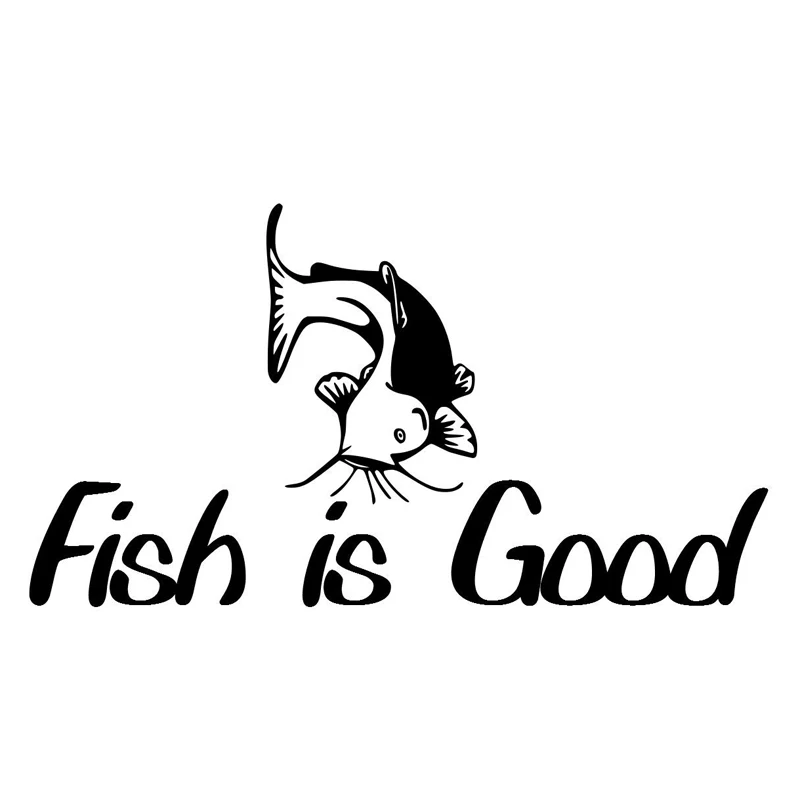 

30cm Fish Is Good Fashion Fishing Car Styling Stickers Decals Vinyl
