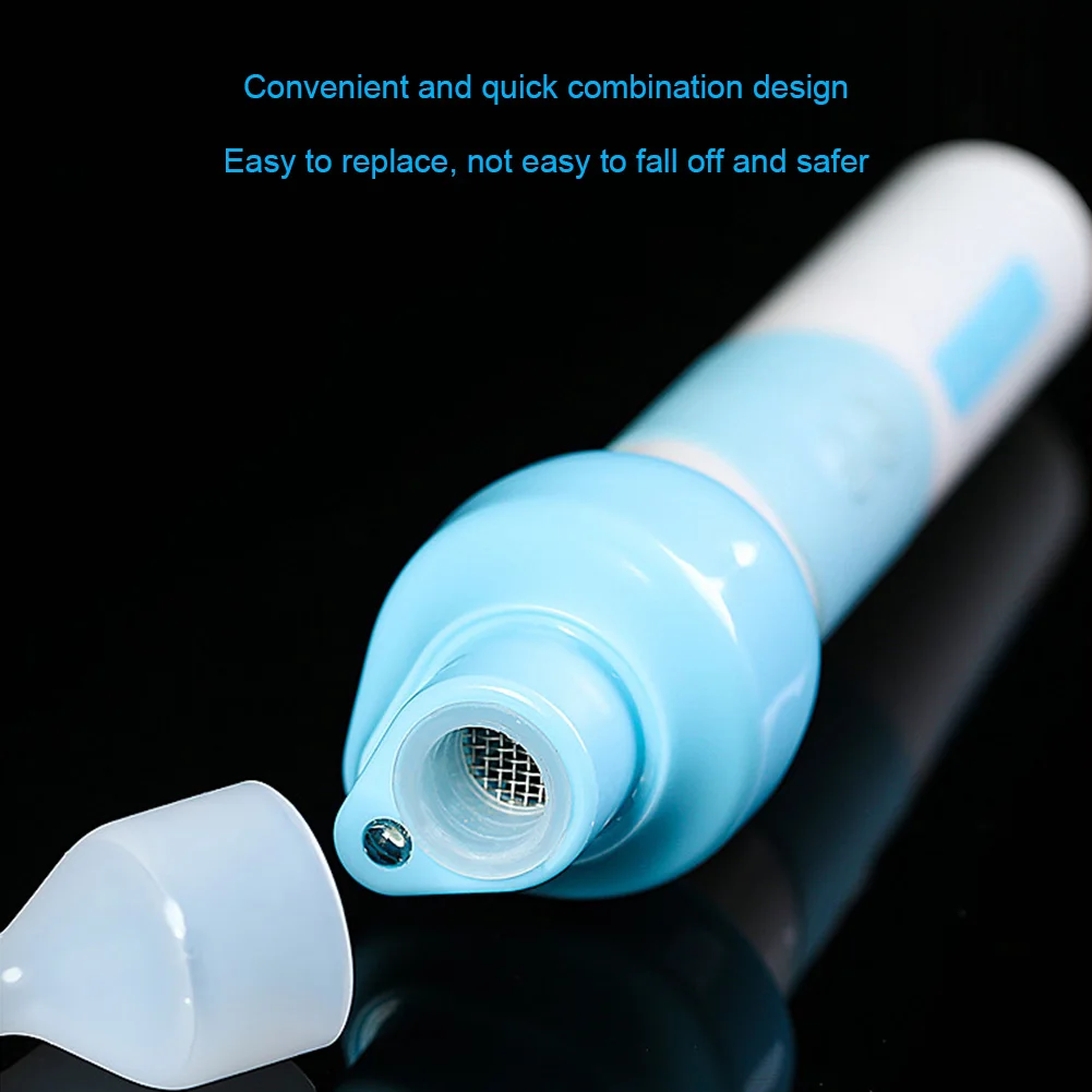 Электрический ушной Палочки комплект кюретка с запасными головками Батарея