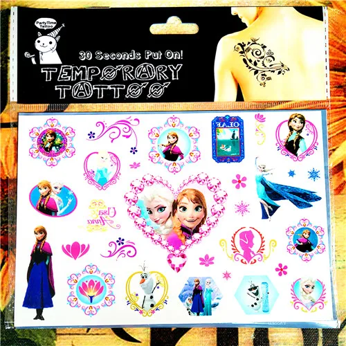 08 SHNAPIGN Ice Princess семейная детская временная татуировка боди-арт флеш-тату наклейка s 17*10 см водостойкая хна Наклейка на стену - Цвет: 08