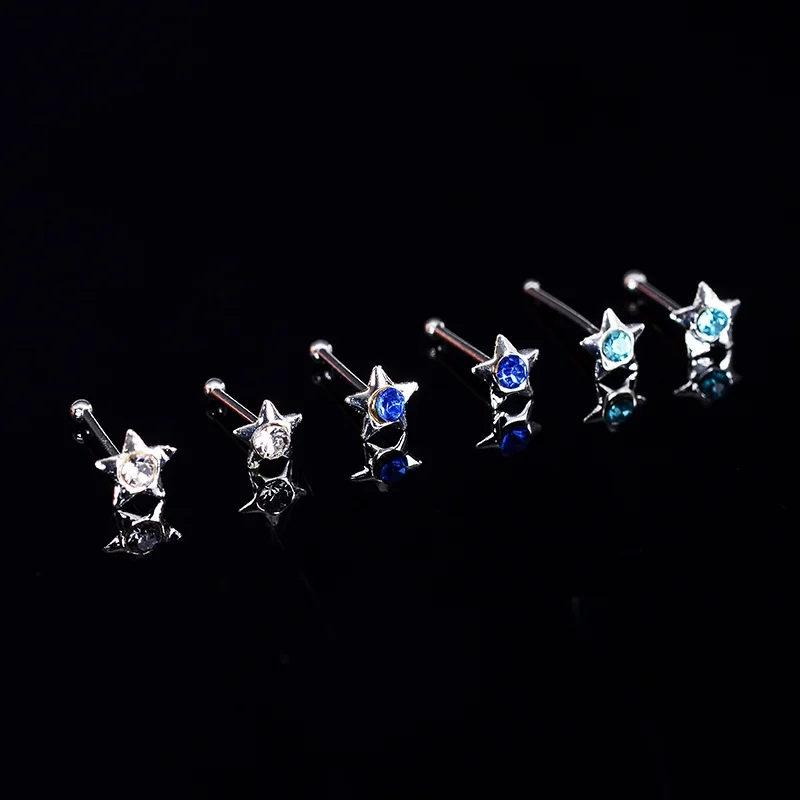 WALERV 24 штуки в коробке кольца для носа женские модные пирсинг ювелирные изделия