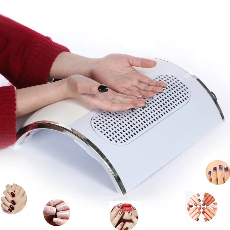 

Nail Dust Suction Fan Collector Vacuum Cleaner Manicure Tools with 2 Dust Collecting Bags