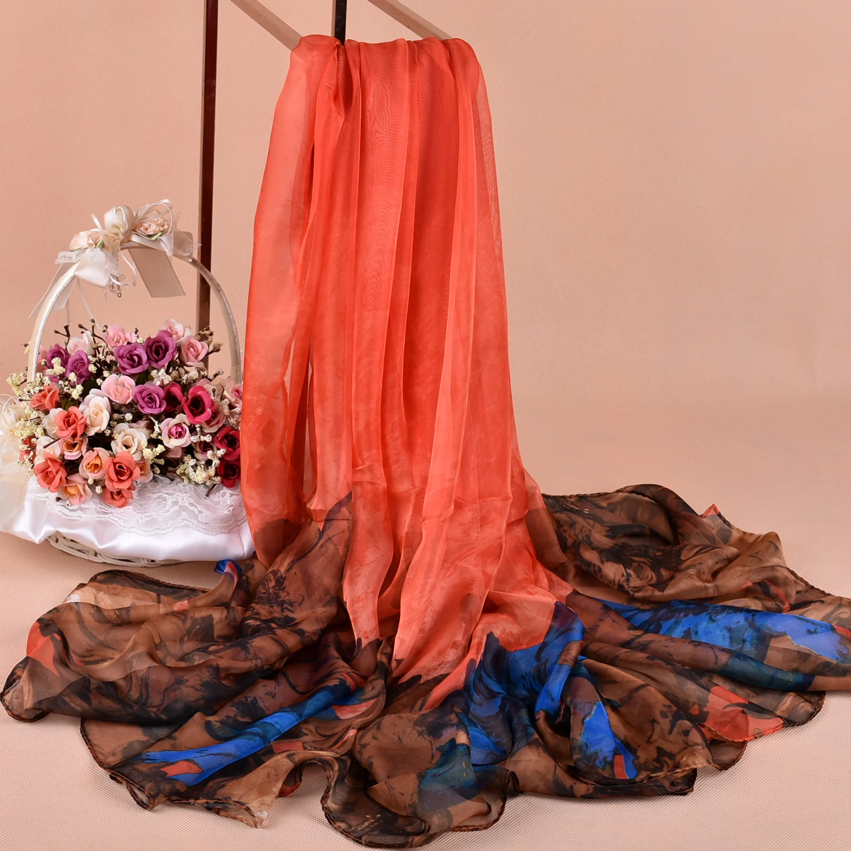 Шарфы Шифон Пейсли Печати Парео Сексуальные Женщин Купальники Лета Пляж Платье