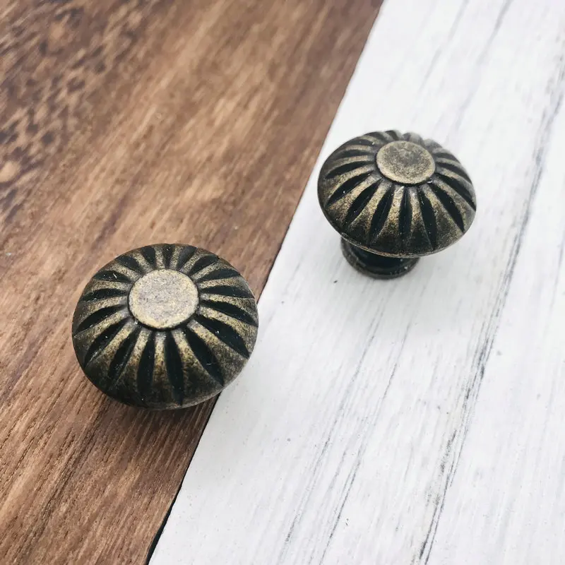 10PCS Vintage Small Case Cabinet Cupboard Drawer Pull Handle Znic Alloy Dome Knob Jewelry Box Mini Decorative Knobs Bronze | Обустройство