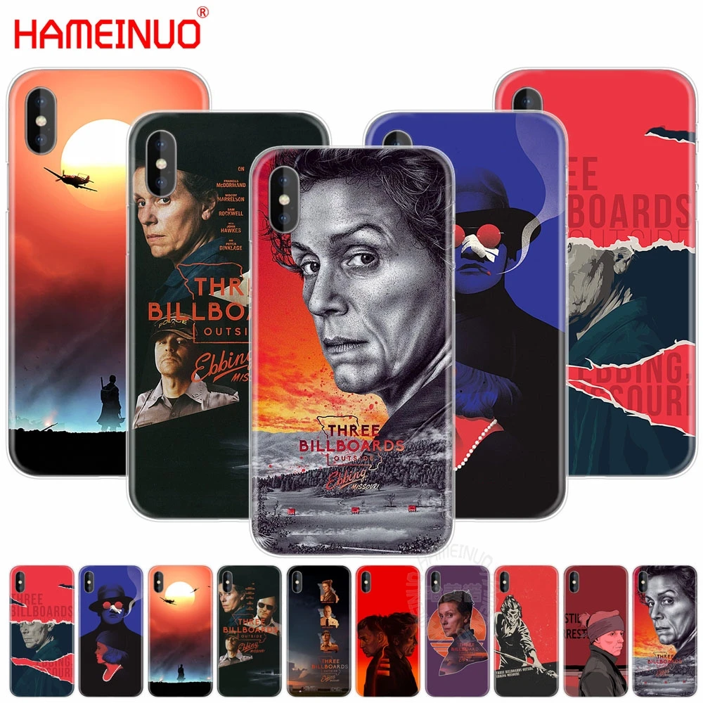 HAMEINUO три афиш снаружи эббинг сотовый телефон чехол для iphone X 8 7 6 4 4s 5 5s SE 5c 6s