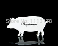 pig place cards meal choice cards seating card wedding place cards farm animals baby showerpc001