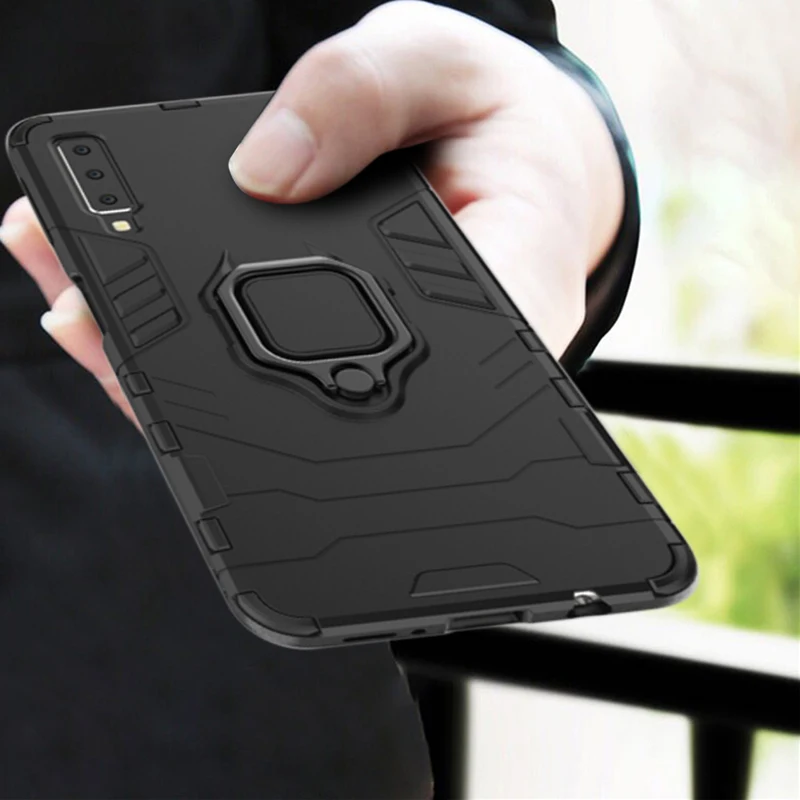 Для Samsung Galaxy A7 2018 чехол автомобильный Магнитный бампер ударопрочный ТПУ