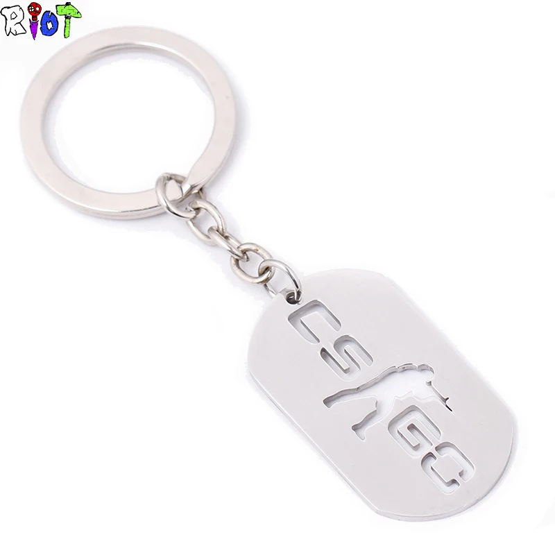 Горячие игры CSGO нержавеющая сталь брелок Counter Strike CS GO металлические брелки для