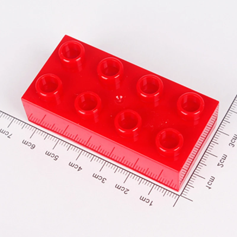 6 шт. Diy 2X4dots толстые кирпичи крупные частицы аксессуары строительные блоки