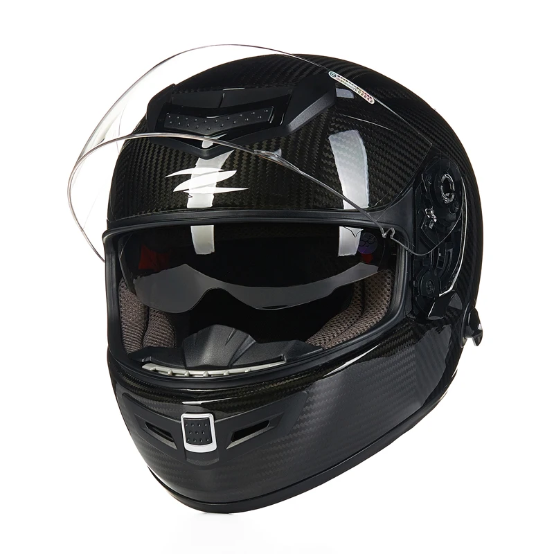 ZEUS 1200E из углеродистого волокна с полным покрытием уход за кожей лица moto rcycle шлем