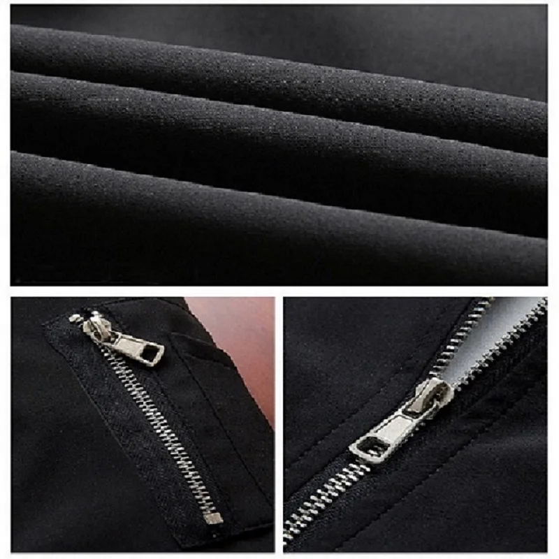 

2021 New Solid Zipper Polyester Men Jacket Fashion Trend Casual Streetwear Hip Hop Slim Fit Coat Men Jackets Plus Size 4XL