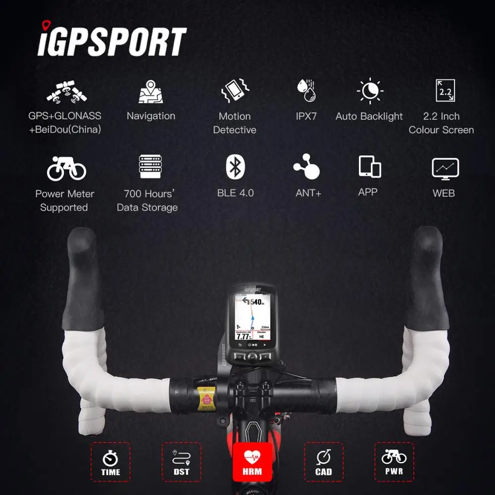 I gps порт ANT+ gps IGS618 велосипед Bluetooth беспроводной секундомер Спидометр Водонепроницаемый IPX7 велосипедный Спидометр Comput