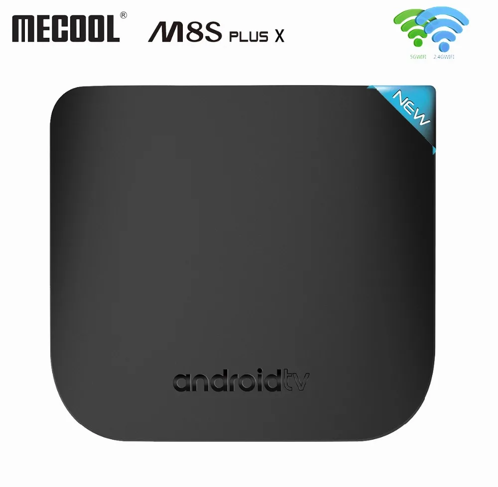 Android tv Box Amlogic S905W Android tv BOX четырехъядерный 2,4G 5G двойной WiFi Android 7,1 Смарт медиаплеер Mecool M8S PLUS X
