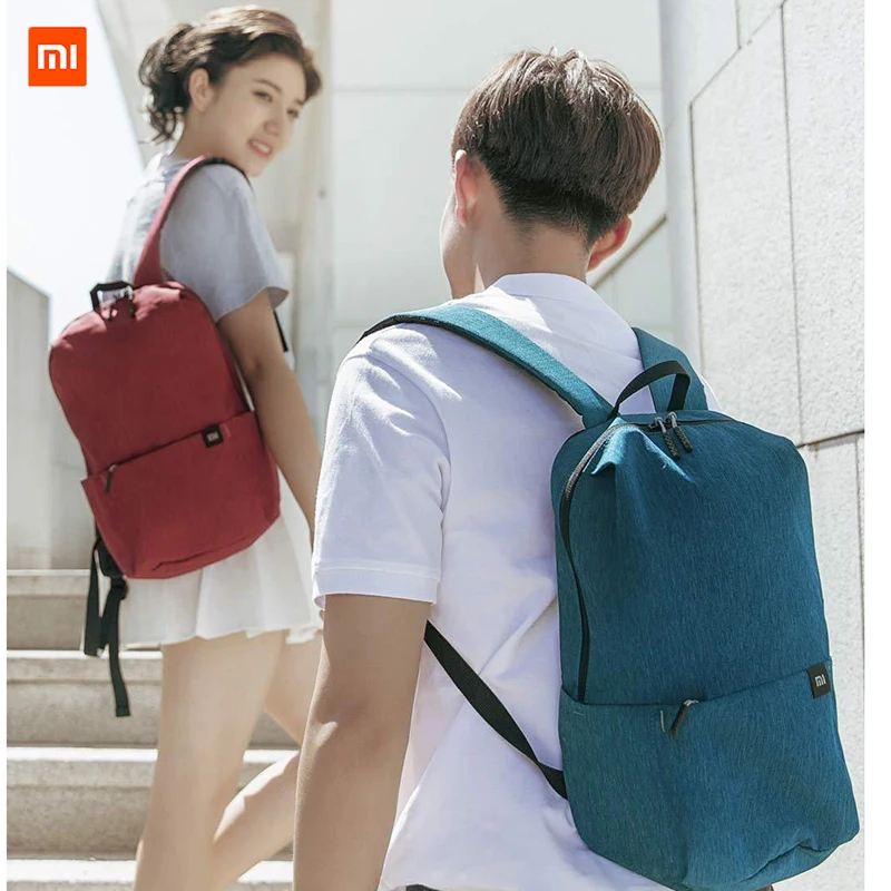 Original Xiaomi Color Small Back Mi pack Big Capacity Anti-Water Bag Many Lovers Couple For Student Younth Man | Электроника
